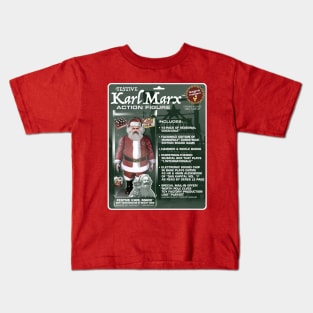 Festive Karl Marx Action Figure Kids T-Shirt